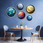 Wallity Yats-27 Conjunto de 5 Cuadros Decorativos Multicolor